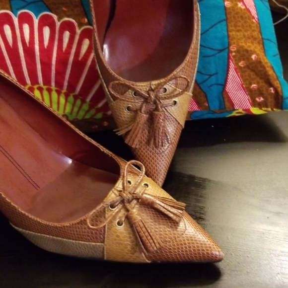 Nine West Brown on Brown on Brown pumps - Picture 2 of 4